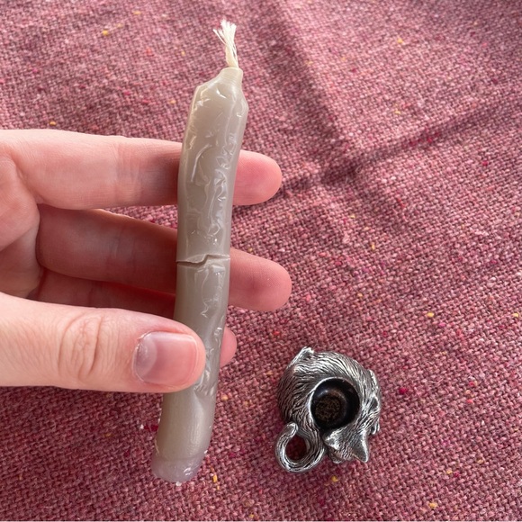 Vintage | Lot of 8 Trinket Cat Decorations (Wooden, Metal, Ceramic) - Picture 12 of 12